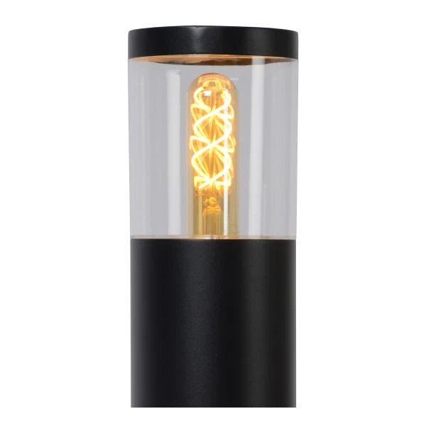 Lucide FEDOR - Bollard light - 1xE27 - IP44 - Black - detail 1